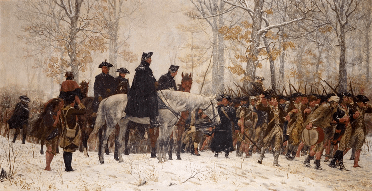 March to Valley Forge by William Trego . SAR Teachers program